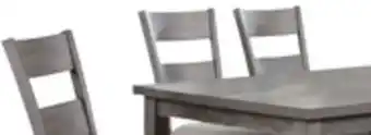 The Brick Krew 6pc Dining Set with Table, Bench & 4 Chairs, Melamine, 60W - Grey offer