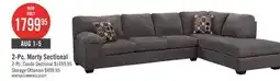 The Brick Morty 2-Piece Chenille Right-Facing Sectional - Grey offer
