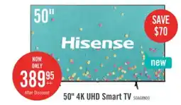 The Brick Hisense 50 4K UHD Google Smart TV offer