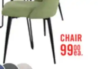 The Brick Miya Dining Chair with Polyester Fabric, Metal - Moss Green offer