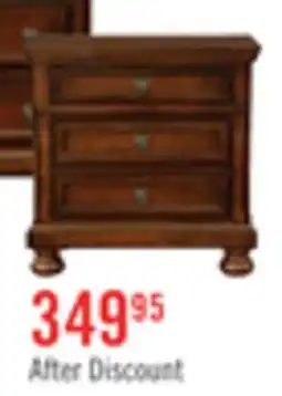 The Brick Chelsea Bedside 3-Drawer Nightstand, 28W x 28H - Cherry Brown offer