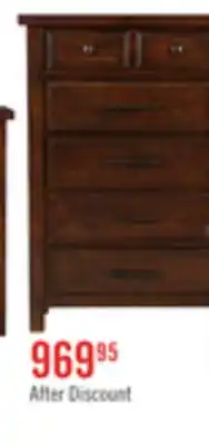 The Brick Sonoma Bedside 3-Drawer Nightstand, 28W x 28H - Mango Brown offer