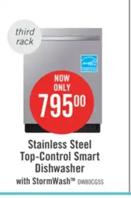 The Brick Samsung 24 46 dBA Built-In Top-Control Dishwasher with 3rd Rack - DW80CG5451SRAA offer