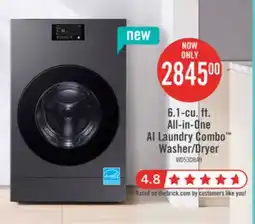 The Brick Samsung Bespoke 6.1 Cu. Ft. All-in-One AI Laundry Combo Washer/Dryer - WD53DBA900HZA1 offer