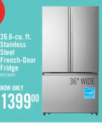 The Brick Hisense 36 26.6 Cu. Ft. French-Door Refrigerator - Titanium - RF27A3FSE offer