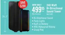 The Brick Samsung 240 W Bi-Directional Sound Tower - MX-ST50B/ZC offer