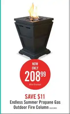 The Brick Endless Summer Propane Gas Outdoor Fire Column offer