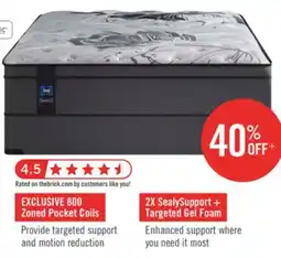 The Brick Sealy Posturepedic Bloomfield Eurotop Queen Mattress offer