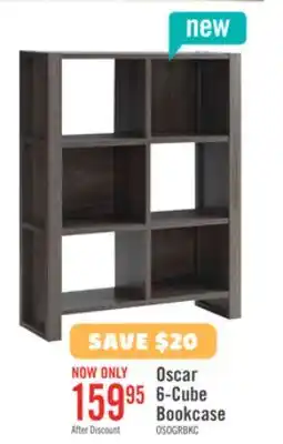 The Brick Oscar Owen 36 6-Cube Bookcase - Grey offer