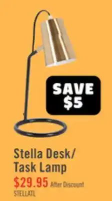 The Brick Stella 16.14 Black and Gold Desk/Task Lamp offer