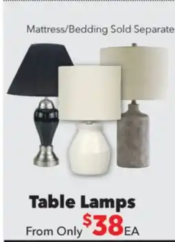 Surplus Furniture Table Lamps From Only offer