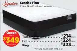 Surplus Furniture Sunrise Queen Mattress Set offer