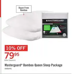 The Brick Masterguard Natural Bamboo Queen Mattress Protector with 2 Queen Pillows offer