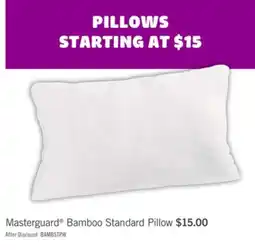 The Brick Masterguard Sleep-Rite Natural Bamboo Standard Pillow offer