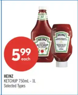 Shoppers Drug Mart HEINZ KETCHUP offer