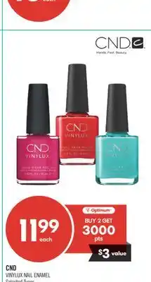 Shoppers Drug Mart CND VINYLUX NAIL ENAMEL offer