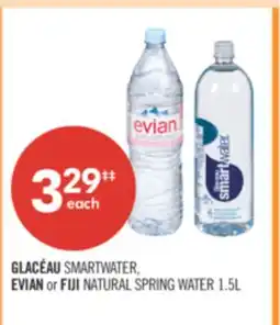 Shoppers Drug Mart GLACÉAU SMARTWATER, EVIAN or FIJI NATURAL SPRING WATER offer
