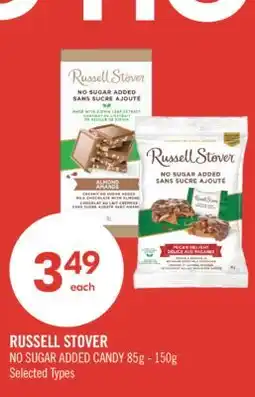 Shoppers Drug Mart RUSSELL STOVER NO SUGAR ADDED CANDY offer