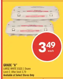 Shoppers Drug Mart GRADE A LARGE WHITE EGGS offer