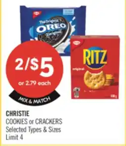 Shoppers Drug Mart CHRISTIE COOKIES or CRACKERS offer