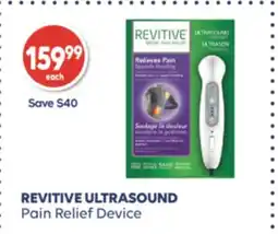Shoppers Drug Mart REVITIVE ULTRASOUND Pain Relief Device offer