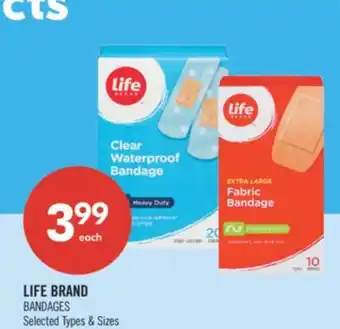 Shoppers Drug Mart LIFE BRAND BANDAGES offer