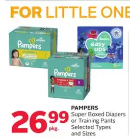 Rexall PAMPERS Super Boxed Diapers or Training Pants offer