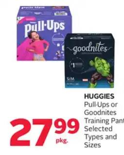 Rexall HUGGIES Pull. Ups or Goodnites Training Pants offer