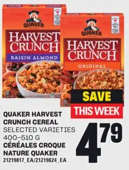 Independent City Market CÉRÉALES CROQUE NATURE QUAKER, 400-510 G offer