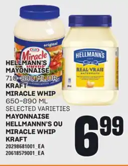 Independent City Market MAYONNAISE HELLMANNN'S 710-890 ML OU MIRACLE WHIP KRAFT 650-890 ML offer