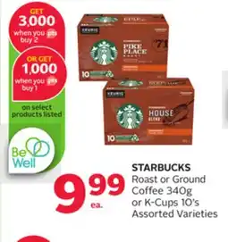 Rexall STARBUCKS Roast or Ground Coffee offer