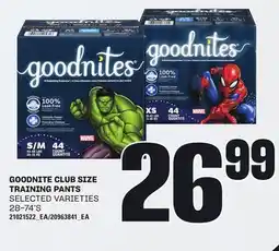 Independent City Market GOODNITE CLUB SIZE TRAINING PANTS, 28-74'S offer