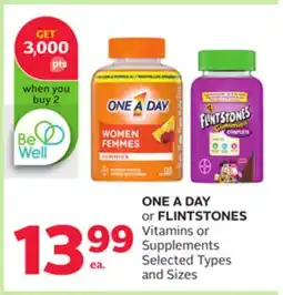 Rexall ONE A DAY or FLINTSTONES Vitamins or Supplements offer