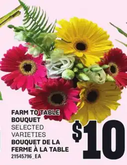Independent City Market BOUQUET DE LA FERME À LA TABLE offer