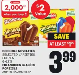 Independent City Market POPSICLE NOVELTIES offer