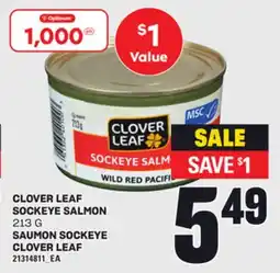 Independent City Market SAUMON SOCKEYE CLOVER LEAF, 213 G offer