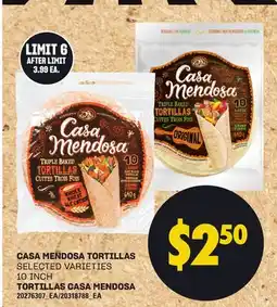 Independent City Market TORTILLAS CASA MENDOSA offer
