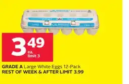 Rexall GRADE A Large White Eggs 12 offer