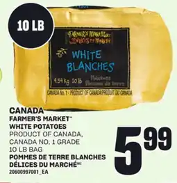 Independent City Market CANADA FARMER'S MARKET WHITE POTATOES, 10 LB BAG offer