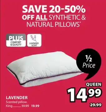 JYSK Lavender Scented Pillow offer
