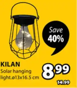 JYSK Kilan Solar Hanging Light offer
