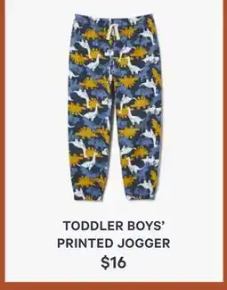 Joe Fresh TODDLER BOYS' PRINTED JOGGER offer