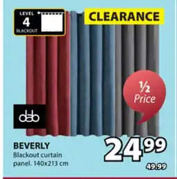 JYSK Beverly Blackout curtain panel offer