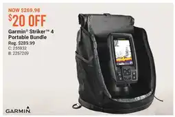 Bass Pro Garmin Striker 4 Portable Bundle offer