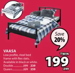 JYSK Vaasa Low Profile, Steel Bed Frame With Flex Slats offer