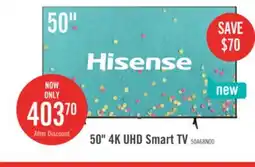 The Brick Hisense 50 4K UHD Google Smart TV offer