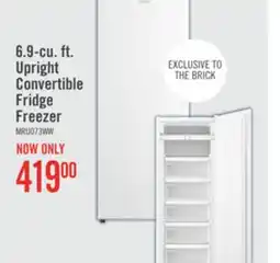The Brick Midea 6.9 Cu. Ft. Convertible Upright Refrigerator-Freezer - MRU07B3AWW offer