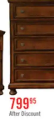 The Brick Chelsea Bedroom Chest of Drawers, 5-Drawer, 38W x 52H - Cherry Brown offer