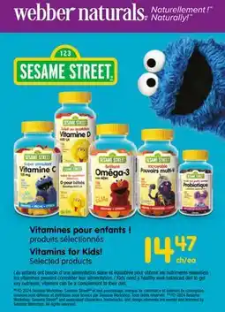 Accès pharma webber naturals Vitamins for kids! offer