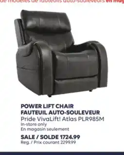 Wellwise by Shoppers FAUTEUIL AUTO-SOULEVEUR Pride VivaLift! Atlas PLR985M offer